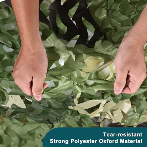 iunio 19.68ft x 19.68ft Camouflage Netting - Woodland Bulk Mesh for Hunting & Decoration