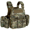 Tactical Outdoor Vest with PALS Molle System - Quick Release Adjustable Hunting Vest, One Size Cp