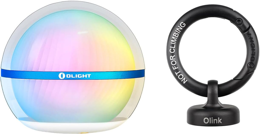 OLIGHT Sphere Smart Night Light - 75 Lumens Stepless Dimming Table Lamp with Portable Magnetic Hook