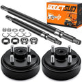 EZGO Rear Axle and Brake Drum Assembly Kit for Golf Cart 1982-Up