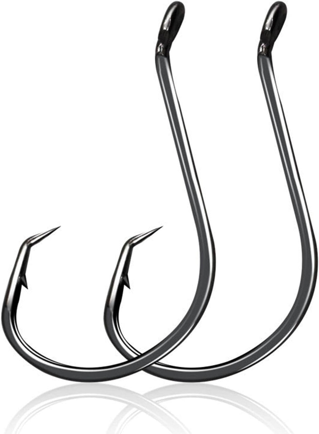 Skiennix Circle Hooks - 2X Strong Octopus Offset Fishing Hooks Set for Saltwater & Freshwater | 50PCS
