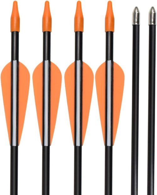 Elong Fiberglass Arrows - Target Shooting Practice for Youth & Beginners | 24-30 Inch Sizes