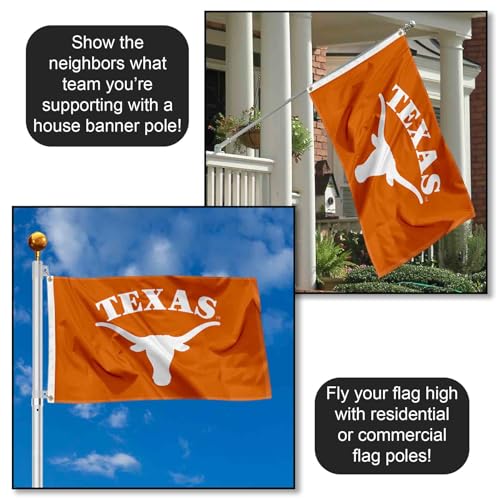 Large Texas Longhorns University College Flag - Official College Banner