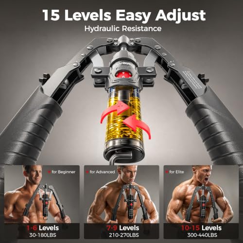 Black FLYBIRD Hydraulic Power Twister Arm Trainer 3-in-1 Chest & Arm Workout Equipment