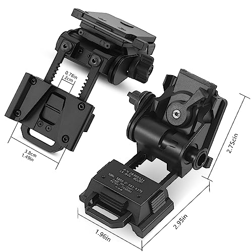 Night Vision Goggles Metal Helmet Mount - PVS14/15/18, Black