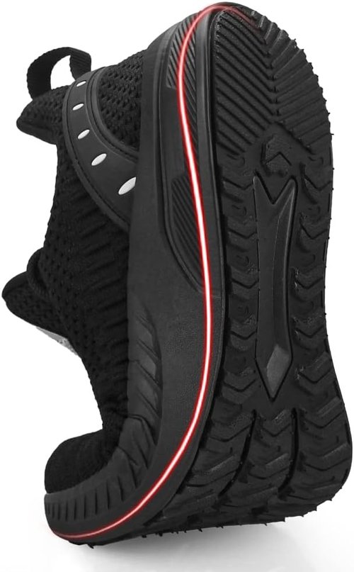Feethit Men's Slip-On Walking Shoes - Lightweight Breathable Mesh Sneakers for Running & Workouts
