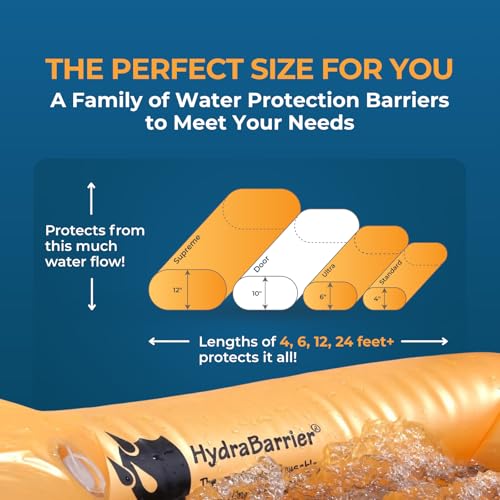 Watershed Innovations 24 ft HydraBarrier Flood Barrier - Reusable Water Diversion Tube