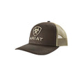 ARIAT Youth Boys 3D Embroidered Shield Logo Baseball Cap, Brown
