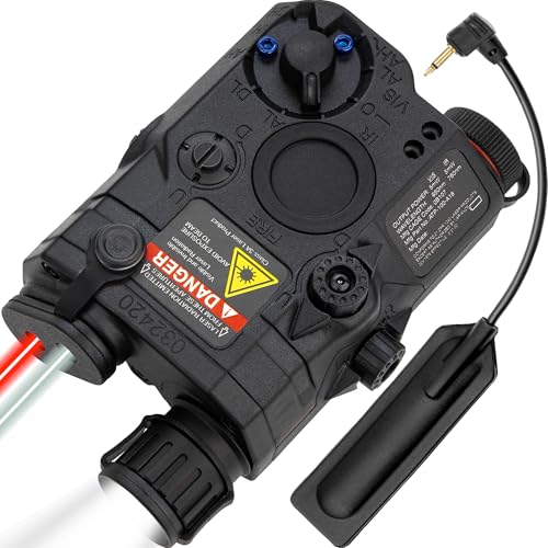 ACTIONUNION Black PEQ-15 Airsoft Laser Light Combo for 20mm Rails