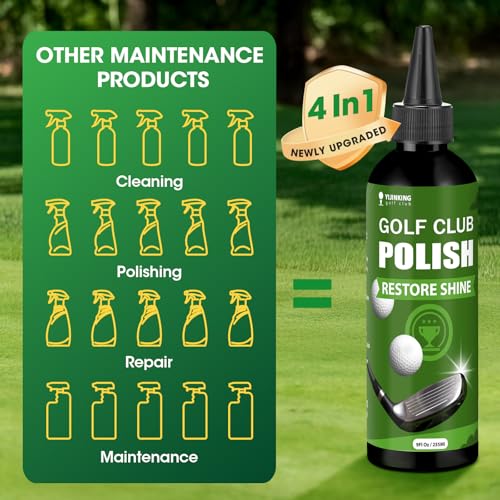 Golf Club Polish & Cleaner Kit - Rust, Scratch Remover & Shine