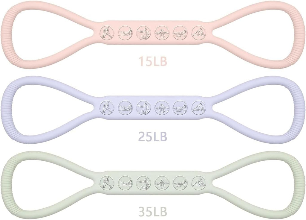 Skiennix Figure 8 Resistance Band - Upgraded Physical Therapy Tool | 3 Resistance Levels for All Ages