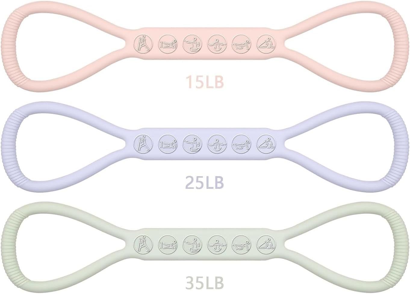 Skiennix Figure 8 Resistance Band - Upgraded Physical Therapy Tool | 3 Resistance Levels for All Ages