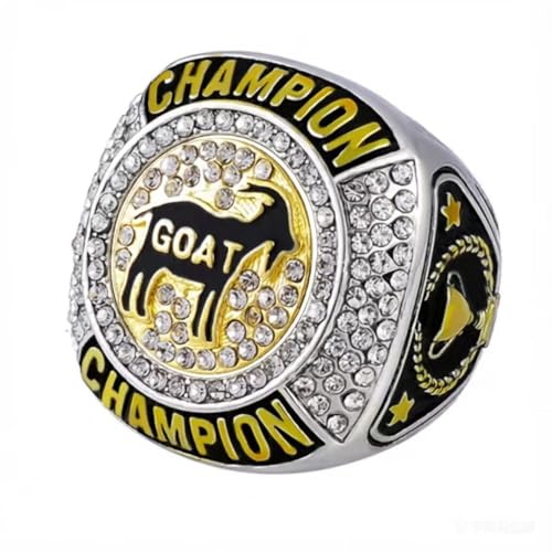 Goat Championship Rings Set - Size 10, 12 Pcs Sports Trophy Award