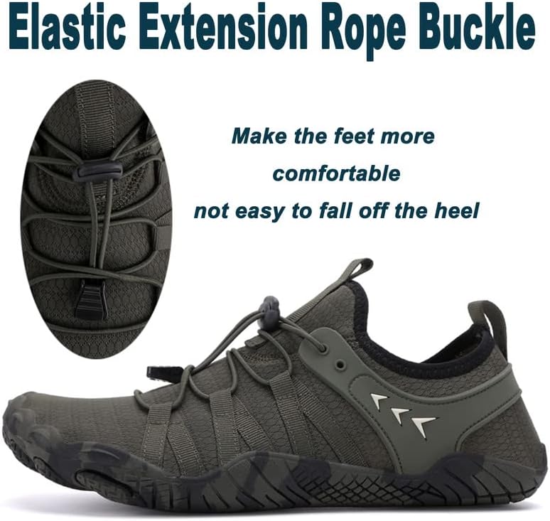 Skiennix Water Shoes - Quick Dry Barefoot Aqua Shoes for Men & Women | Ideal for Beach, Pool & River Activities