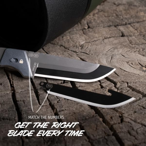 Outdoor Edge Razor APX 3 Inch Replaceable Hunting Knife with 3 Blades