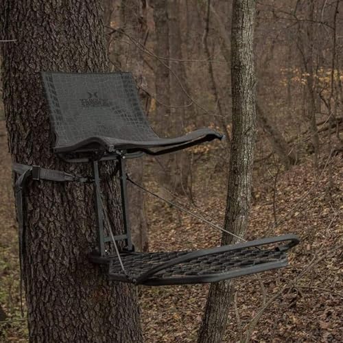 Hawk Kickback LVL Hang-On Deer Hunting Tree Stand with XL Mesh Seat & Platform