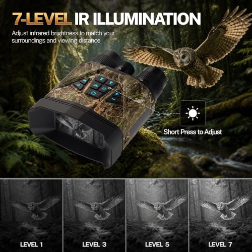 Night Vision Goggles with 4K Video 40MP Photos 12X Digital Zoom Infrared