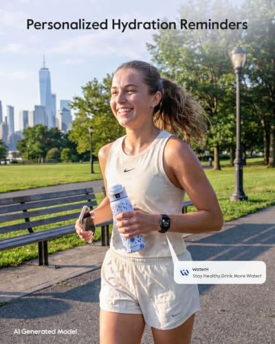 WaterH BOOST Smart Water Bottle with Reminder 32oz Lavender Garden