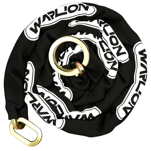Heavy Duty Motorcycle Security Chain 7ft x 3/8in Black Anti-Theft Lock