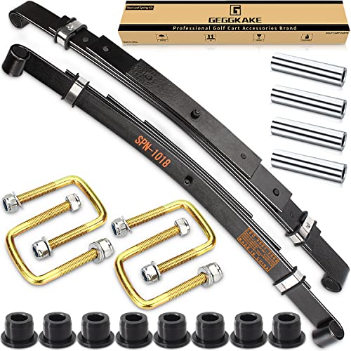 Geggkake Heavy Duty Rear Leaf Spring Bushings & Sleeves Kit for EZGO TXT Golf Cart