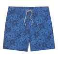 Fair Harbor Bayberry Men's Swim Trunks with Liner - 7-inch Inseam, Anti-Chafe, Classic Fit, Large Island Blue Leaves