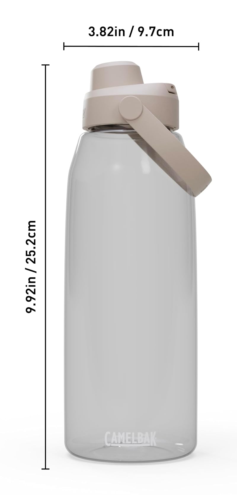 Thrive Chug Water Bottle 50oz - Clear by CamelBak (Variation: Clear 50 Ounces)
