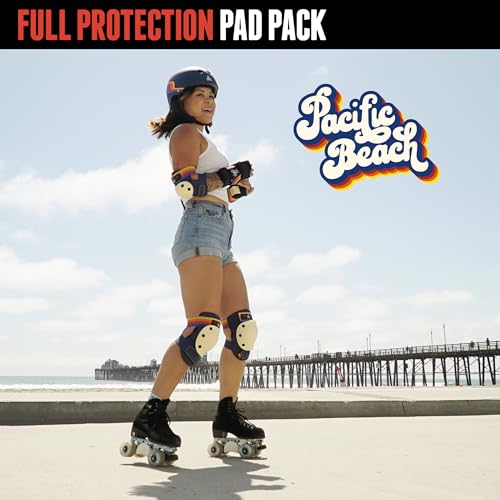 Triple Eight Saver Series 3-Pack Skate Pad Set with Large Size Variation