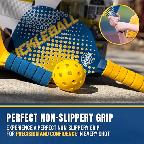Youth Pickleball Set with Net Paddles and Balls for Kids Ages 5-12