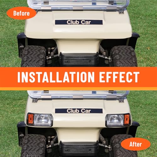 Golf Cart Headlights Halogen Factory Style for Club Car DS 1993-Up Replacement OEM