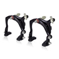 Mimoke 1 Pairs of C-Brake Caliper Brake Arm Bicycle Rim Brake Sets Front and Rear V-Brake with 70mm Pads Long Arm 110mm Aluminum Alloy (Style B)
