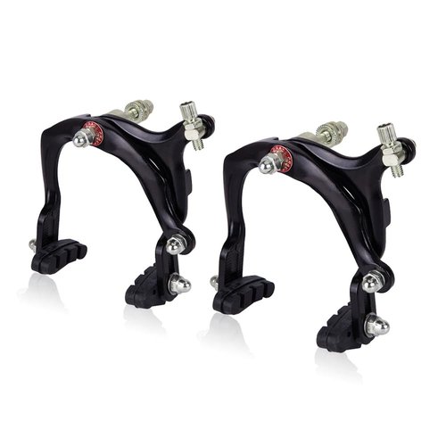 Mimoke 1 Pairs of C-Brake Caliper Brake Arm Bicycle Rim Brake Sets Front and Rear V-Brake with 70mm Pads Long Arm 110mm Aluminum Alloy (Style B)
