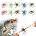 Penicfine Tentacle Fishing Lure Soft Plastic Swim Bait 2.36 Inch - Sea Urchin Design, Slow Sinking, Multiple Tentacles, Bright Colors, 10 Pack