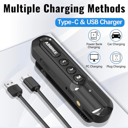 Mini Long Range Walkie Talkies Set for Adults with Earphones & USB-C Charging — 3 Pack