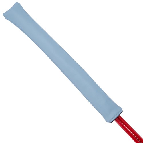 Kimpengofu Classic Golf Club Alignment Stick Cover Holds at Least 2 Sticks Soft Synthetic Leather Protector Case - White, Black, Green and Light Blue (Light Blue)