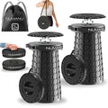 XXL Collapsible Stool for Adults 19.7 Inch Pack of 2 Cushioned & Bag Variation