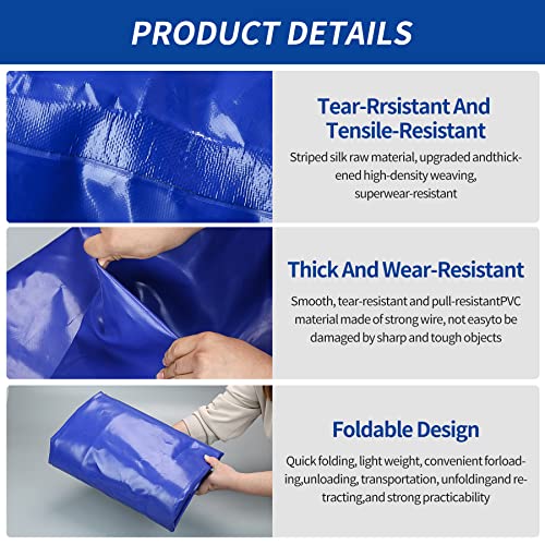 Blue 400L/100Gal Foldable Water Storage Bladder Tank for Emergency & Outdoor Use