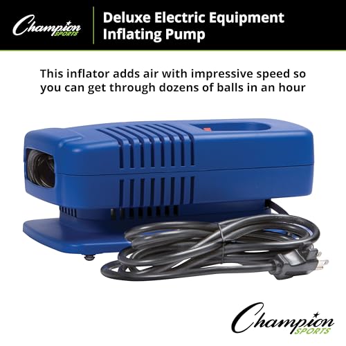 Electric Ball Inflator Pump 1/4 HP 125 PSI Quiet Sports Ball Pump for Gym & Recreation