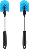 MOSOLAN Stainless Steel Water Bottle Brush - Long Handle for Easy Cleaning | 2 Pack, 13 Inches