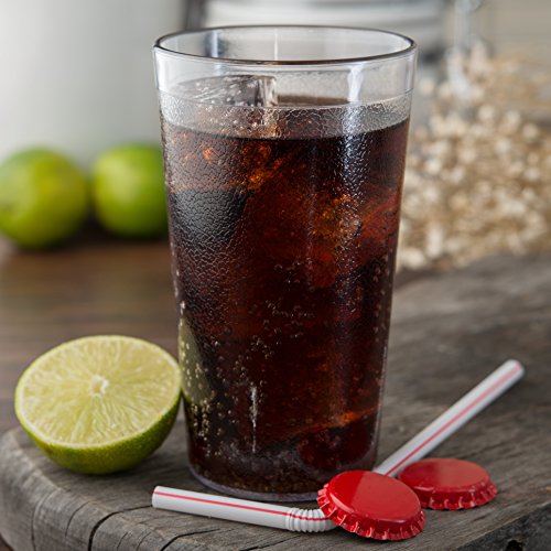 72 Pack 12oz Stackable Shatter-Resistant Plastic Tumblers - Clear