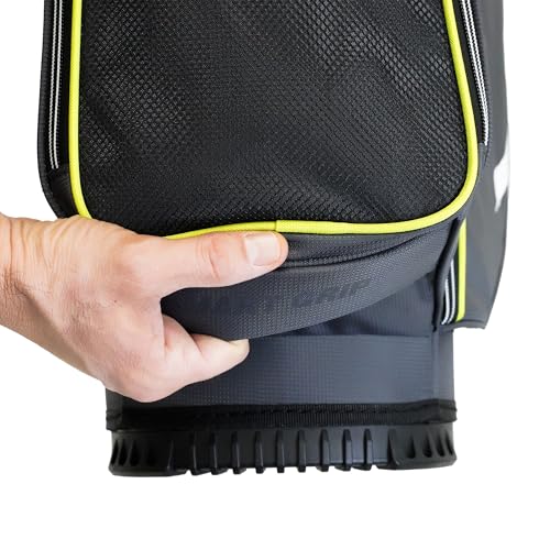 Izzo Ultra Lite Golf Cart Bag Gray/Lime - Lightweight, 14-Way Dividers, Waterproof Pockets