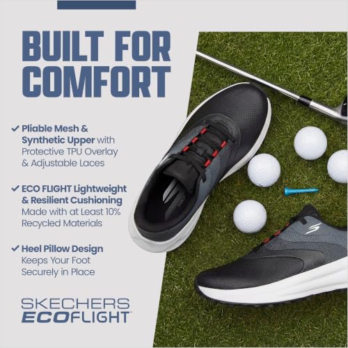 Skechers Men's Flow SI Slip-In Golf Shoes - Size 12 Black