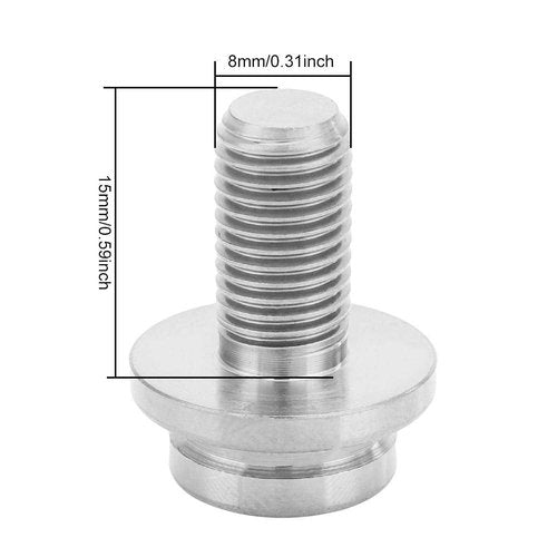 Crank Arm Bolt, 1pc Bottom Bracket Bolt Cycling Bolt Screws for Mountain Road Bikes M8*15mm ()