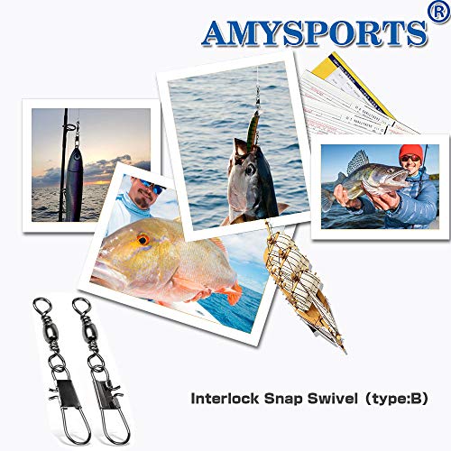 Fishing Barrel Swivel Snap 12 Size 24lb Stainless Steel Saltwater Freshwater 50 pcs