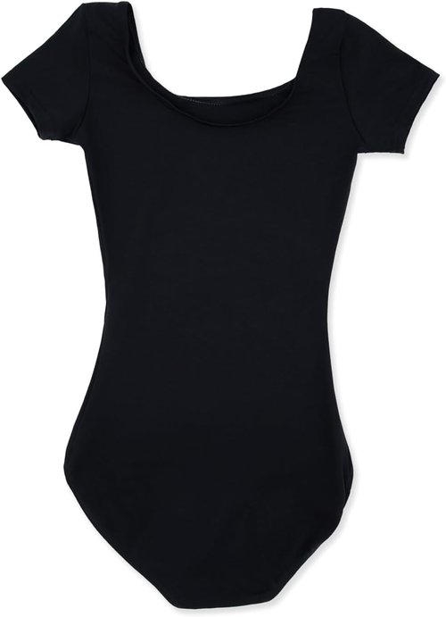 Capezio Girls Short Sleeve Leotard - Comfortable Fit for Dance | Available in Various Sizes