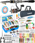 Telescopic Fishing Rod and Reel Combo Kit with Tackle Box - 2.1m