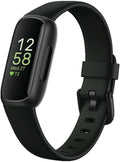 Fitbit Inspire 3 Health & Fitness Tracker - Stress Management, Sleep Tracking, 24/7 Heart Rate | Midnight Zen/Black, One Size (S & L Bands Included)