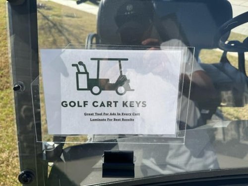 Universal Golf Cart Windshield Message Holder (1)