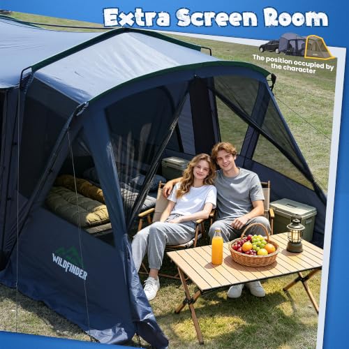 WildFinder 5-9 Person SUV Tent with Screen Porch & Awning, Waterproof & UV Protected