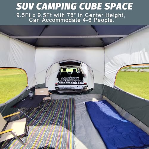 Unp Cube Tent for Camping 10x10 Pop Up Canopy Attachment - Gray