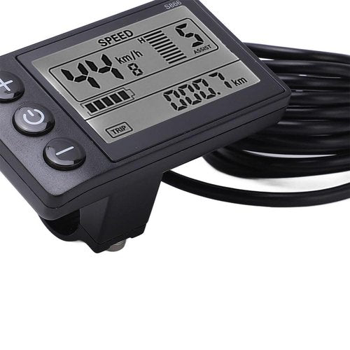 Electric Bicycle LCD Screen, Compatible Fit for Ridstar Q20 H20 H26 Pro LCD Screen (Black)